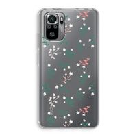 Small white flowers: Xiaomi Redmi Note 10S Transparant Hoesje