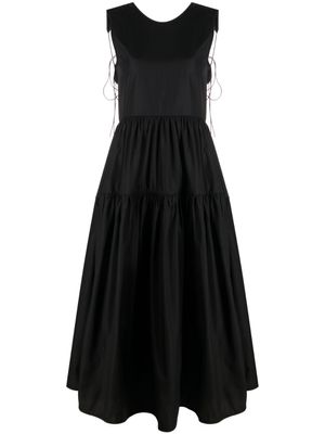 Cecilie Bahnsen robe sans manches à volants superposés - Noir