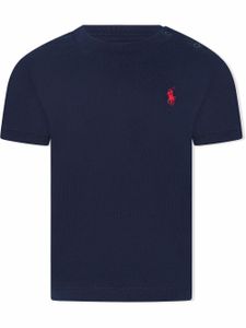 Ralph Lauren Kids t-shirt à logo brodé - Bleu