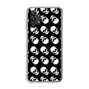 Musketon Skulls: Samsung Galaxy A32 5G Transparant Hoesje