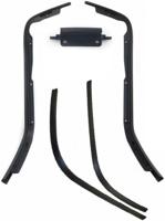 Edge sierstripset beenschild en treeplank primavera, sprint 5 delig zwart metallic
