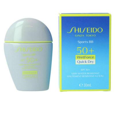 Zonnebrandcrème met Kleur Shiseido Sports BB SPF50+ Beige Spf 50 30 L
