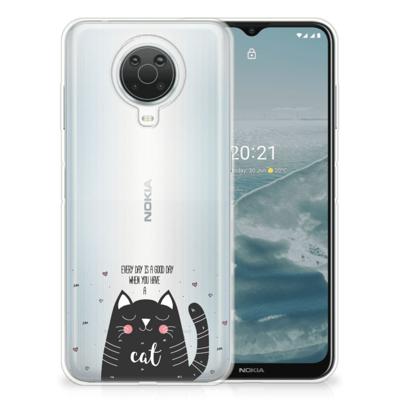 Nokia G20 | G10 Telefoonhoesje met Naam Cat Good Day Nokia G20 | G10 Telefoonhoesje met Naam Cat Good Day