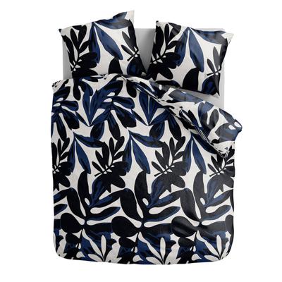 Dekbedovertrek Painted Leafs - Lits-Jumeaux (240x220 Cm) - Blauw Microvezel - Natuur - Zydante - Dekbed-Discounter.nl Dekbedovertrek Painted Leafs - Lits-Jumeaux (240x220 Cm) - Blauw Microvezel - Natuur - Zydante - Dekbed-Discounter.nl