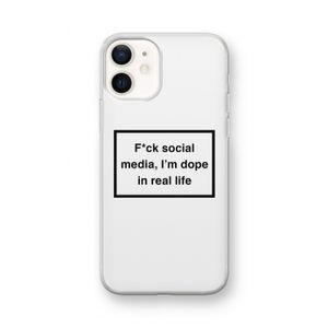 I'm dope: iPhone 12 mini Transparant Hoesje