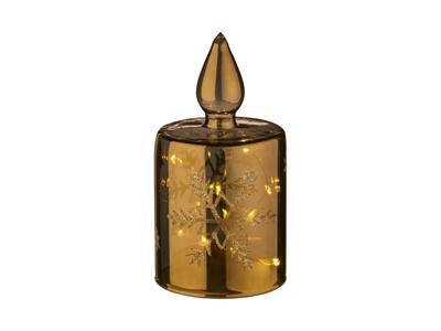 LIVARNO home Glazen kerstdecoratie met LED (Kaars)