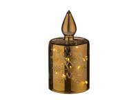 LIVARNO home Glazen kerstdecoratie met LED (Kaars) LIVARNO home Glazen kerstdecoratie met LED (Kaars)