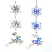 Ornament plastic sneeuwvlok l13cm - Kurt s adler