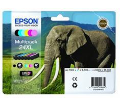 Epson Elephant Multipack 6-colours 24XL Claria Photo HD Ink