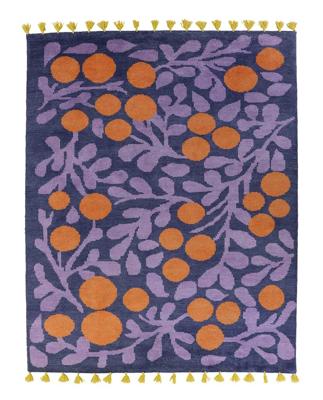Finarte - Vloerkleed Terttu Wool Rug Blue - 140x200 cm