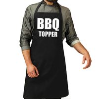 Barbecueschort BBQ Topper zwart heren - Feestschorten