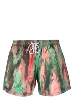 Sundek short de bain tie-dye à lien de resserrage - Vert