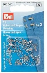 Prym Haken en Ogen No. 3 Zilver