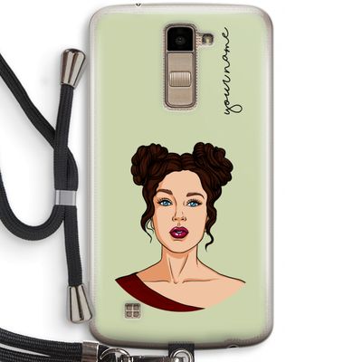 Pop-Art Creator: LG K10 (2016) Transparant Hoesje met koord