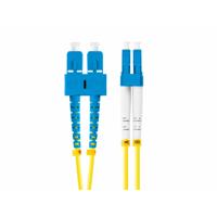 Glasvezelkabel Lanberg G657A1 Geel Duplex 2 m - thumbnail
