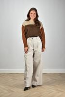 Nine In The Morning broek Petra 9FW25-PE90 ivory
