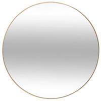 Atmosphera Spiegel/wandspiegel - rond - Dia 38 cm - metaal/glas - goud