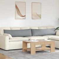 VidaXL Sofa kussens 2 pcs lichtgrijs 145 x 40 cm stof