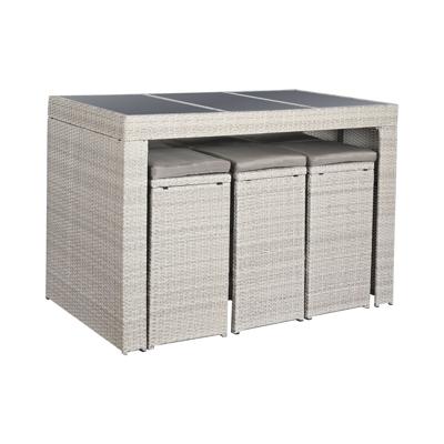 Tafel met zes stoelen DKD Home Decor 143 x 80 x 100 cm