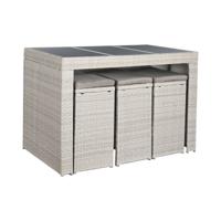 Tafel met zes stoelen DKD Home Decor 143 x 80 x 100 cm
