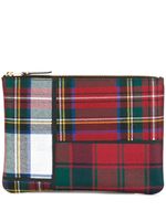 Comme Des Garçons Wallet pochette à motif tartan - Rouge - thumbnail