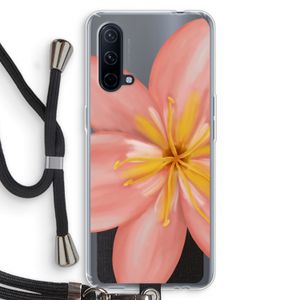 Pink Ellila Flower: OnePlus Nord CE 5G Transparant Hoesje met koord