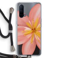 Pink Ellila Flower: OnePlus Nord CE 5G Transparant Hoesje met koord