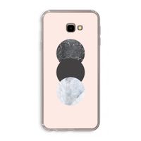 Marmeren cirkels: Samsung Galaxy J4 Plus Transparant Hoesje