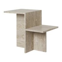 ferm LIVING Distinct Bijzettafel - Travertine