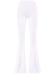 Roberta Einer pantalon Disco en maille ajourée - Blanc