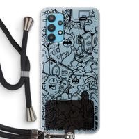 Vexx Black City : Samsung Galaxy A32 4G Transparant Hoesje met koord