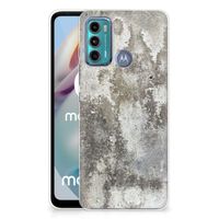 Motorola Moto G60 TPU Siliconen Hoesje Beton Print