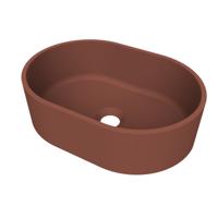Arcqua Case opbouw waskom ovaal 40x28 mat Terracotta Arcqua