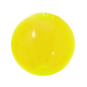 Opblaasbare strandbal neon geel 30 cm   -