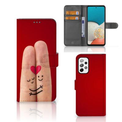 Samsung Galaxy A73 5G | Wallet Case | met Pasjes | Liefde - Origineel Romantisch Cadeau