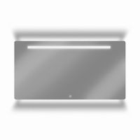 Looox Ml line spiegel - 120x70 led verlichting onder plus boven plus geintegreerd SPML2-1200-700 - thumbnail