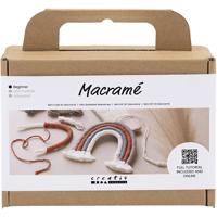 Creativ Company Mini hobbyset macramé, regenboog, 1 doos