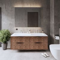 Onderkast Gliss Design Eleganz Hera Zwart 120 cm 2 Lades Oak Cognac Gliss Design