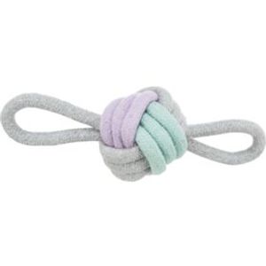 TRIXIE JUNIOR KNOOPBAL MET 2 HANDLUSSEN TOUW 9X9X25 CM