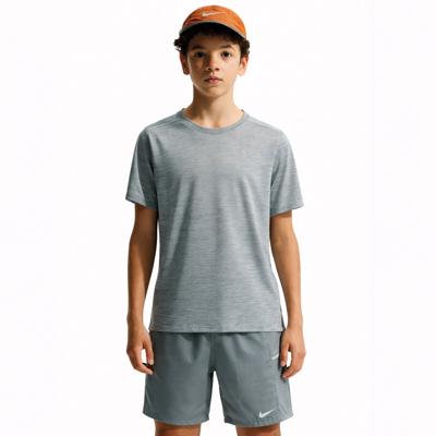 Nike Miler Trainingsset Kids Donkergrijs Zilver
