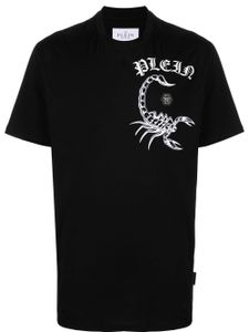 Philipp Plein t-shirt à logo poitrine imprimé - Noir