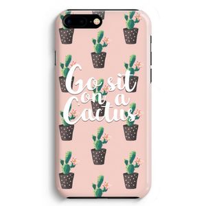 Cactus quote: iPhone 8 Plus Volledig Geprint Hoesje