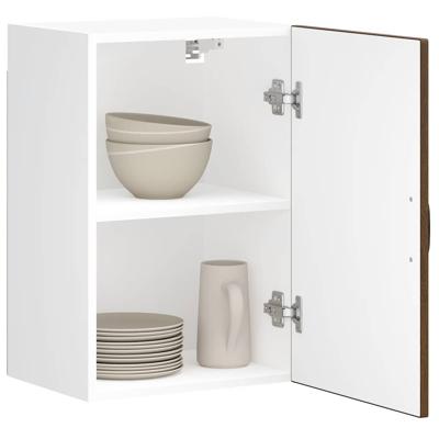 Keukenwandkast Lucca bewerkt hout bruin eikenkleur