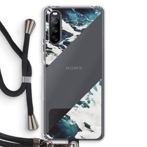Golven: Sony Sony Xperia 10 III Transparant Hoesje met koord