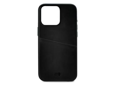 Senza Senza Pure Leather Cover with Card Slot Apple iPhone 14 Pro Deep Black