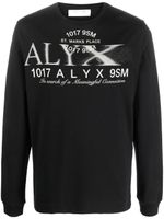 1017 ALYX 9SM sweat à logo imprimé - Noir