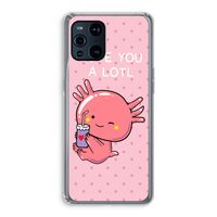 Love You A Lotl: Oppo Find X3 Pro Transparant Hoesje