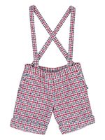 Thom Browne Kids short en tweed à motif pied-de-poule - Blanc - thumbnail