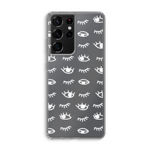Eye pattern #3: Samsung Galaxy S21 Ultra Transparant Hoesje