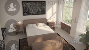 Opberg boxspring 140 x 210 cm- stofkleur 7036